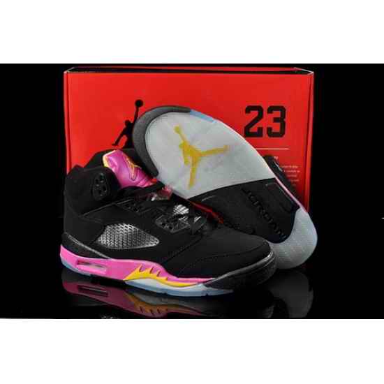 Air Jordan 5 V Shoes 2013 Womens DMP Edition Black Pink